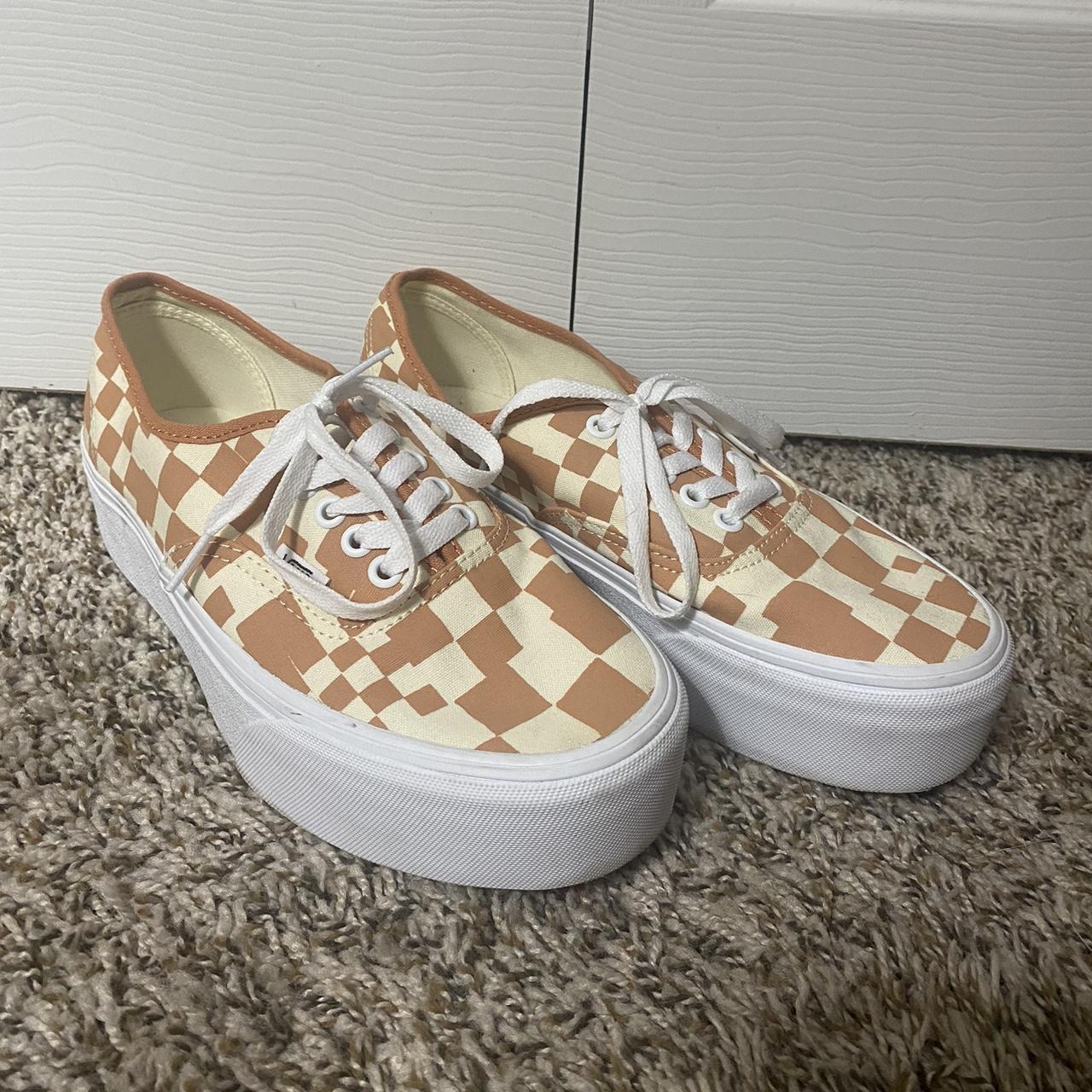 Tan platform outlet vans