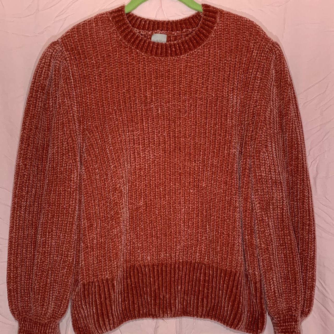H&M Women's Pink and Red Jumper Depop