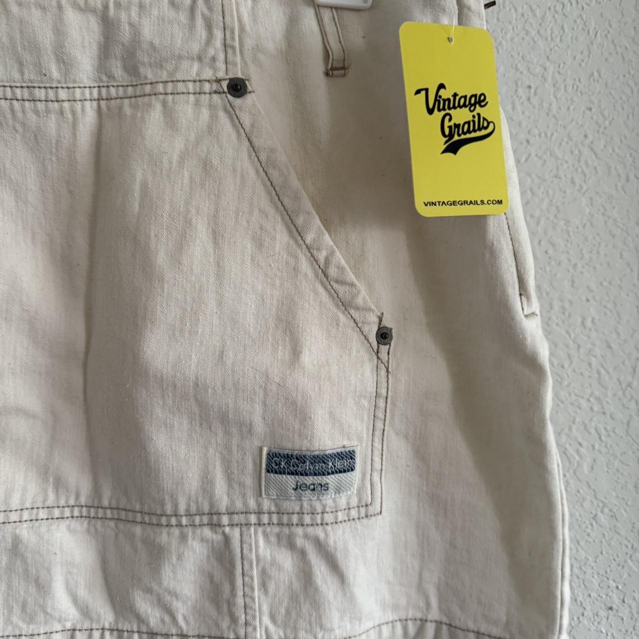 Calvin Klein Jeans Women's Skirt - Cream/White - … - image 3