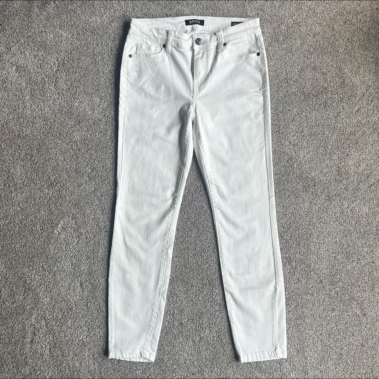 Buffalo David Bitton Women's White Jeans | Depop