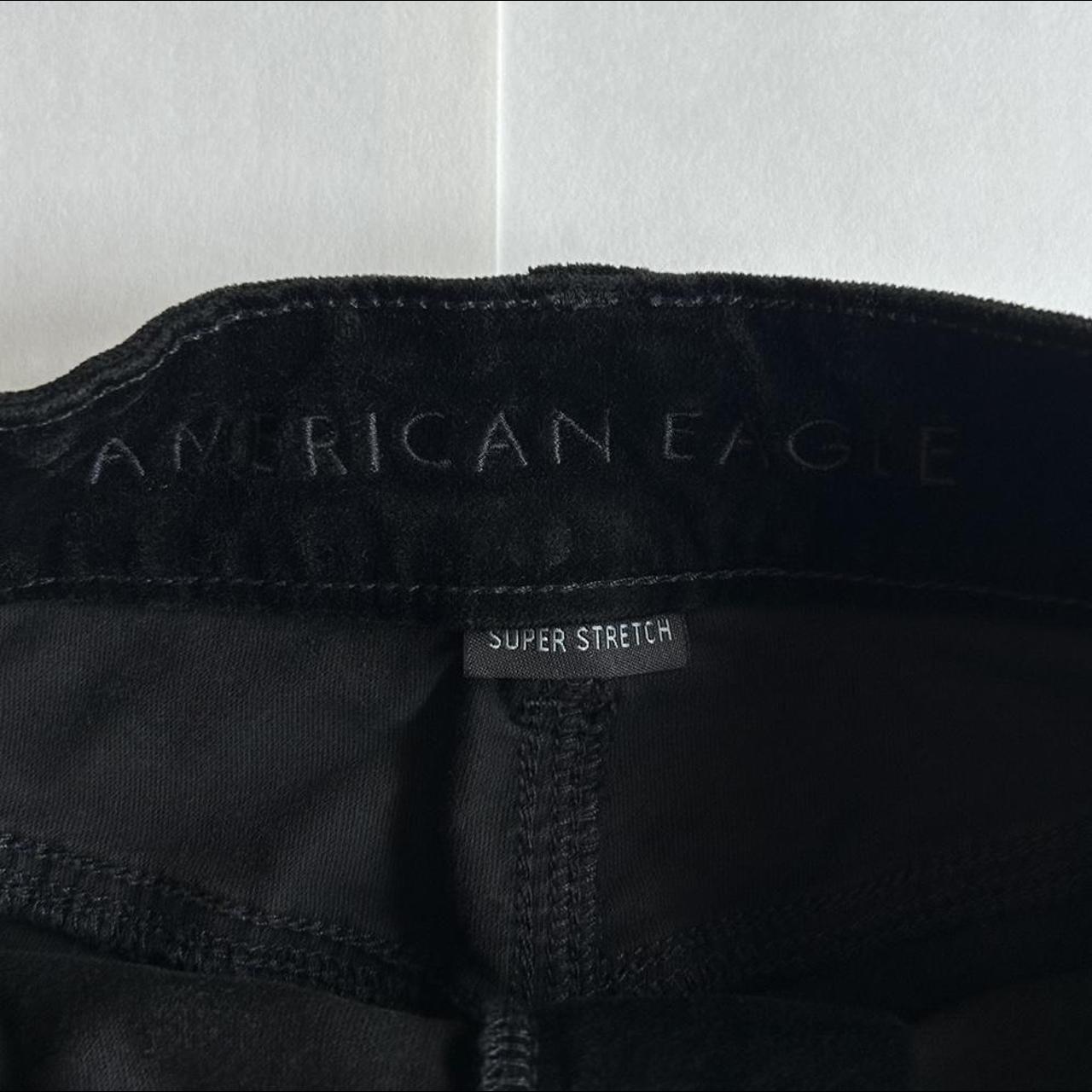 Black velvet skirt American Eagle 00... Depop