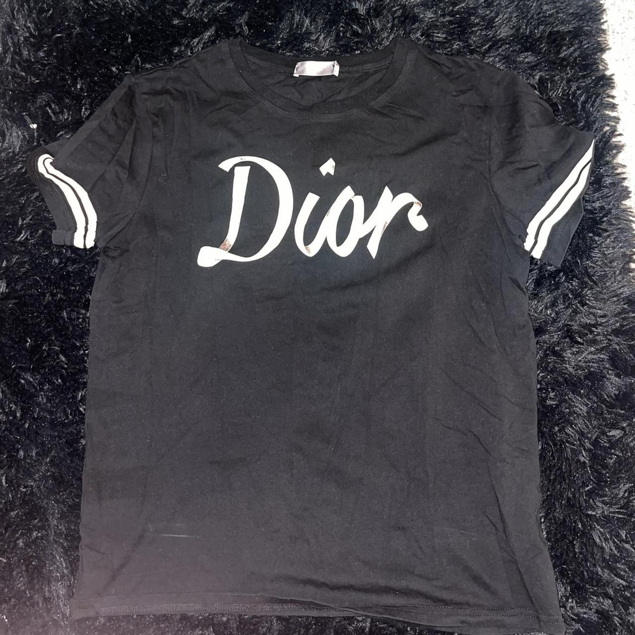 DIOR Black Tee - Depop