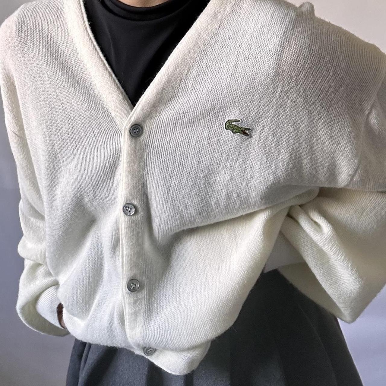 🌵Vintage Izod Lacoste Cardigan 🌵100% Acrylic... - Depop