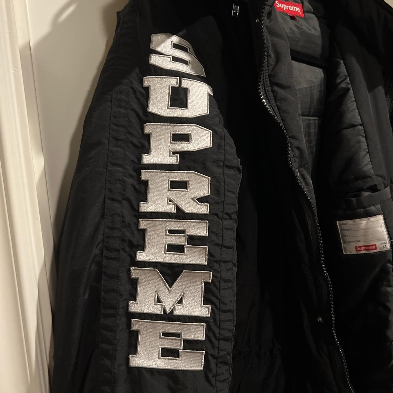 Supreme sleeve logo sideline parka #supreme #winter