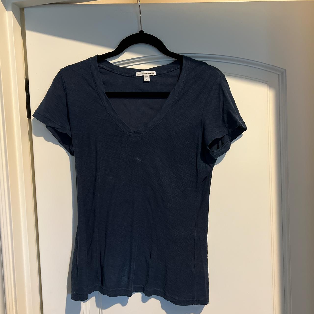 James Perse Women's Blue T-shirt