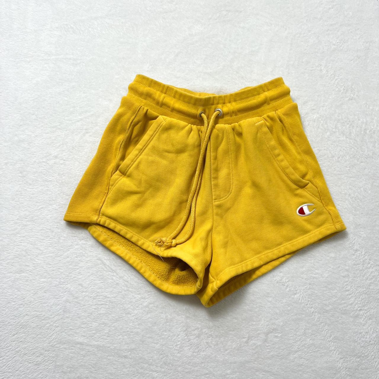 Yellow champion shorts on sale womens