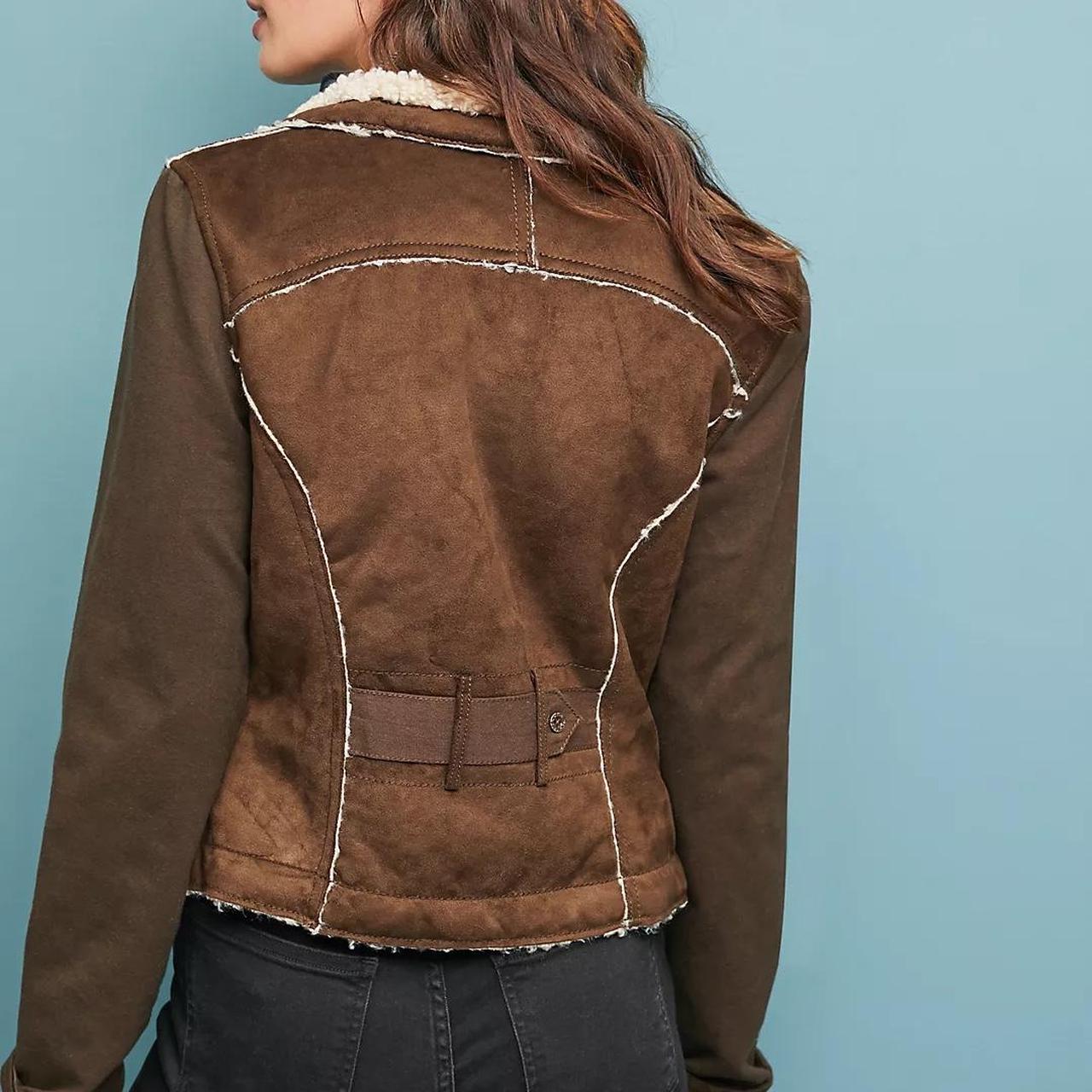 Anthropologie Sherpa shops Moto Jacket