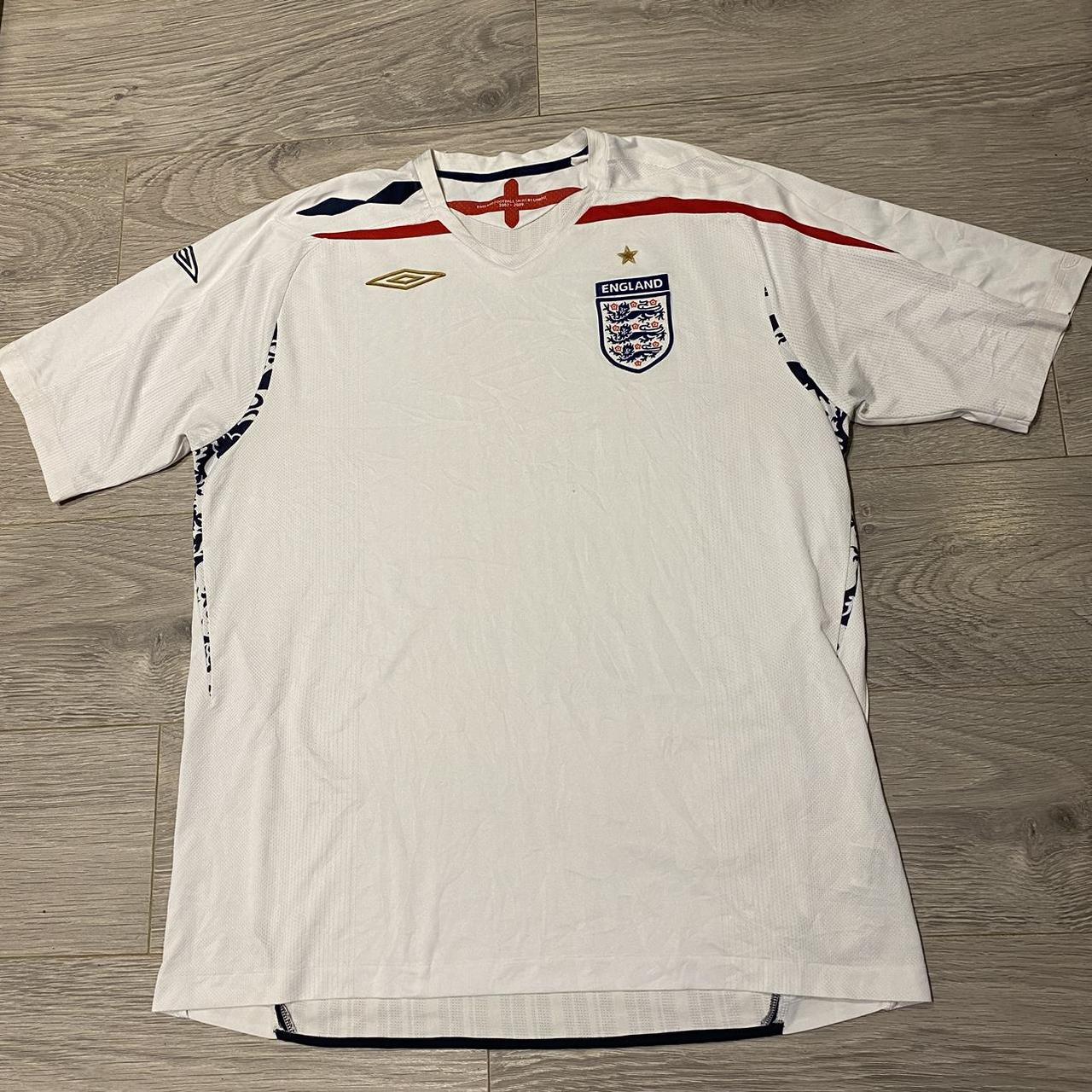 England 2007-09 Home Shirt Condition 9/10 Size... - Depop