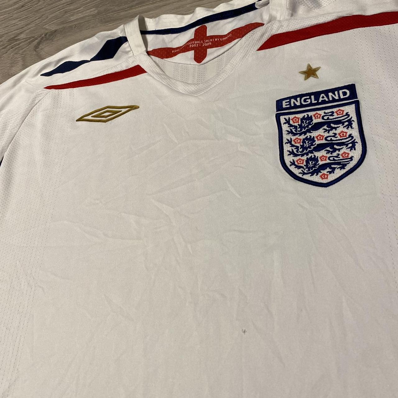 England 2007-09 Home Shirt Condition 9/10 Size... - Depop