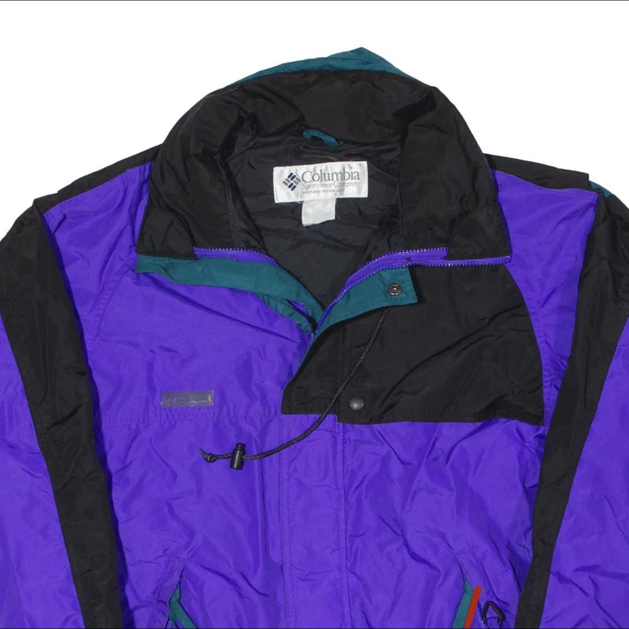 Columbia Sportswear Men's Purple Jacket Depop