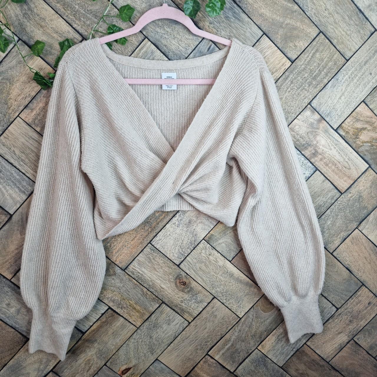 Urban outfitters Marrisa Twist Front Knitted Jumper... Depop