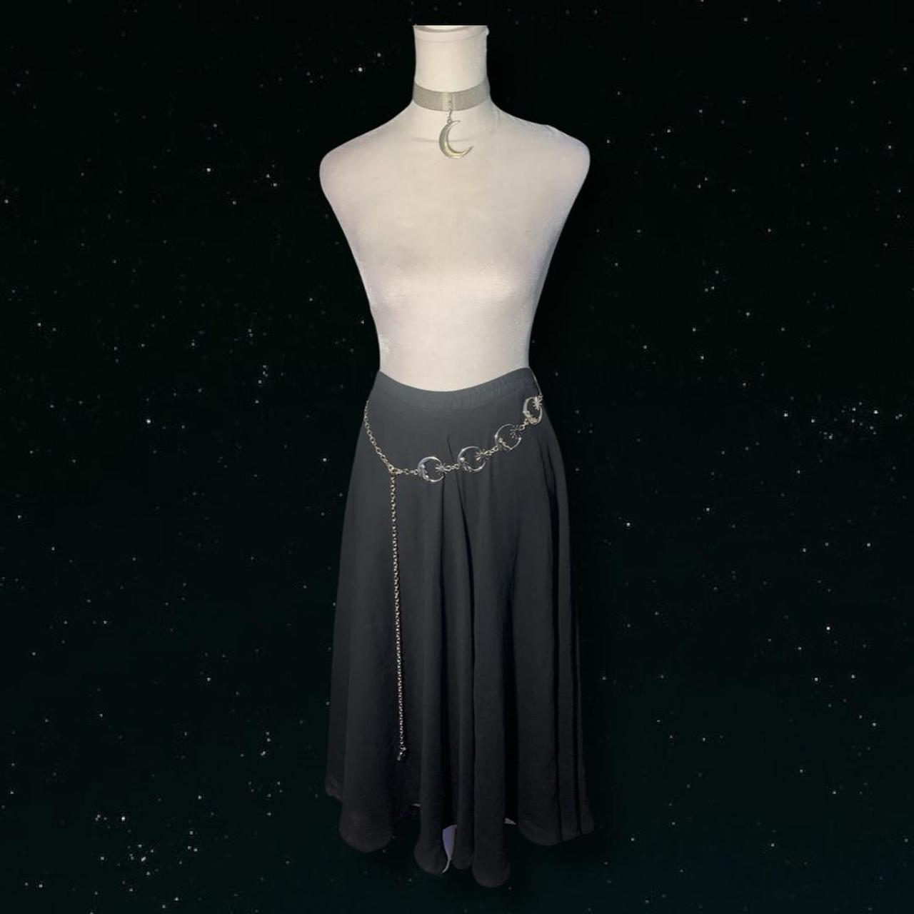 black fairy goth skirt with several layers. super... Depop
