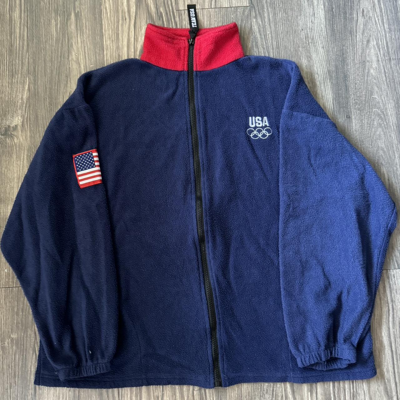 Large team USA fleece jacket Depop