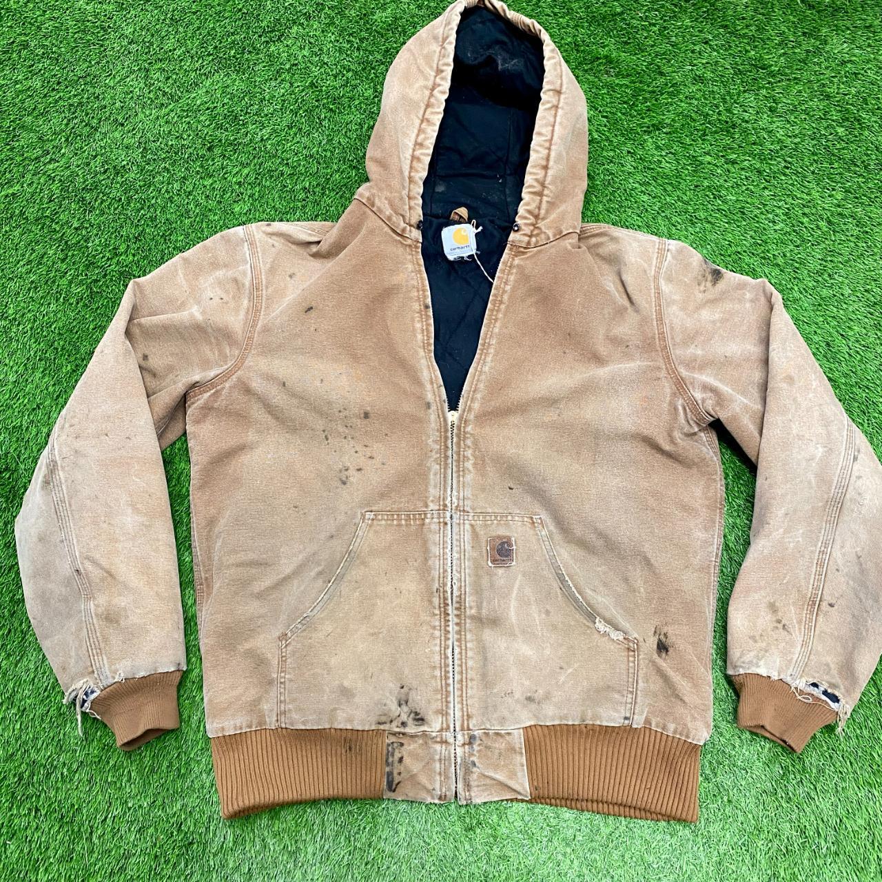 Carhartt Men's Tan Jacket Depop