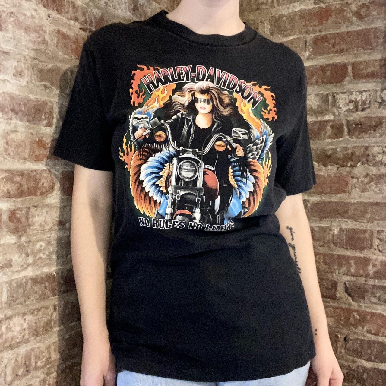 Harley Davidson vintage 90s No Rules No Limits tee.