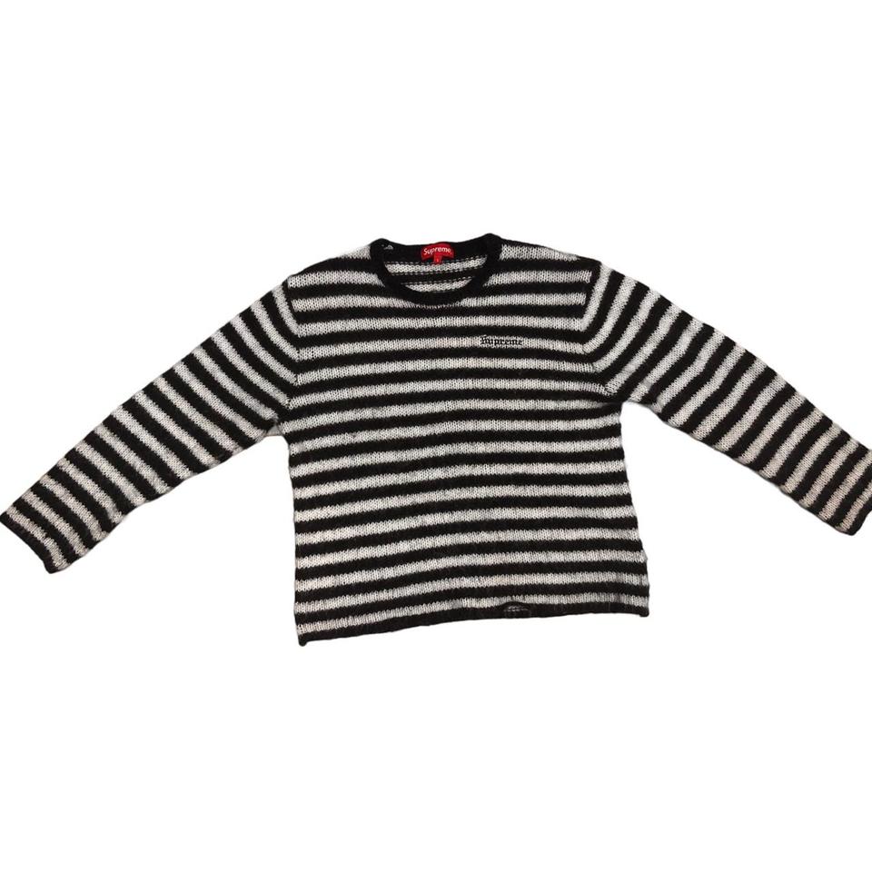 SUPREME STRIPED MOHAIR SWEATER. Comfy sweater