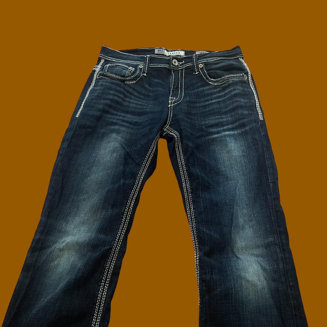 BKE denim Carter men’s jeans Size 30R 42in long,... Depop