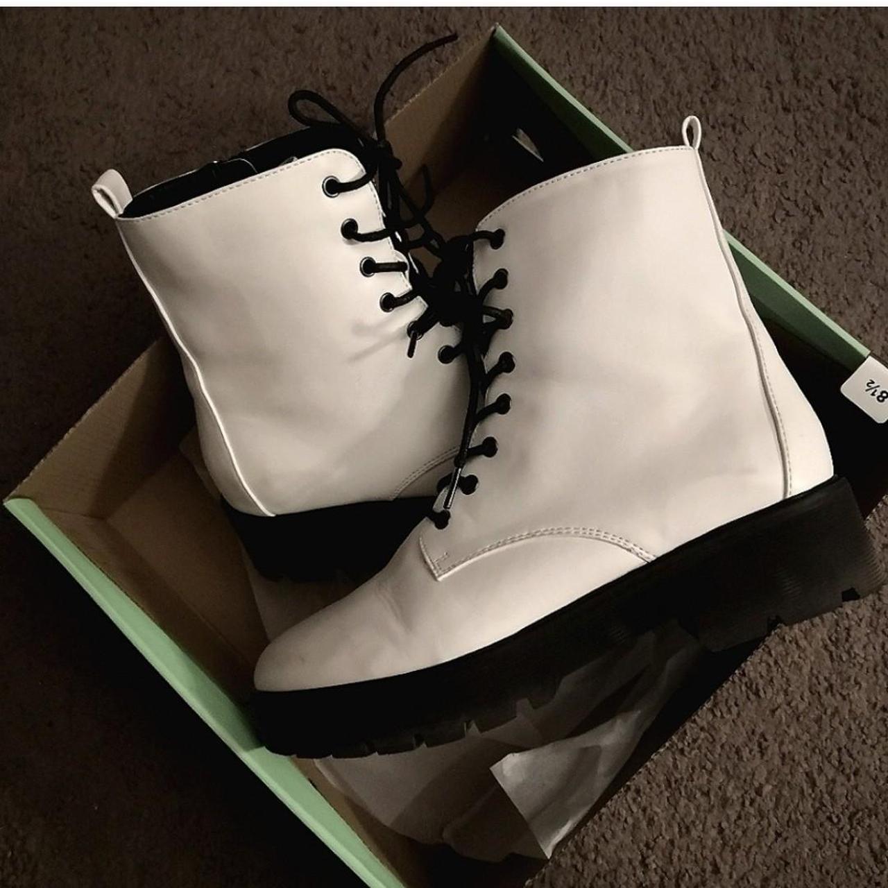 Brash Payless White Combat Boots discontinued