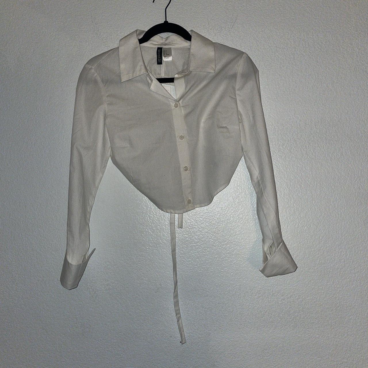 Acne Studios Women's White and Silver Blouse