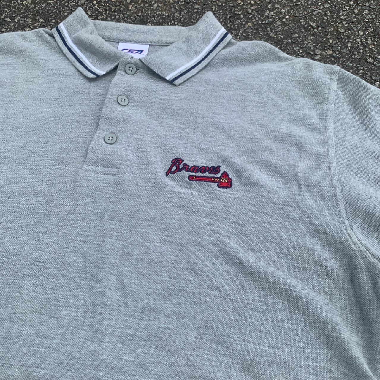 Vintage Atlanta Braves polo shirt #vintage #braves - Depop