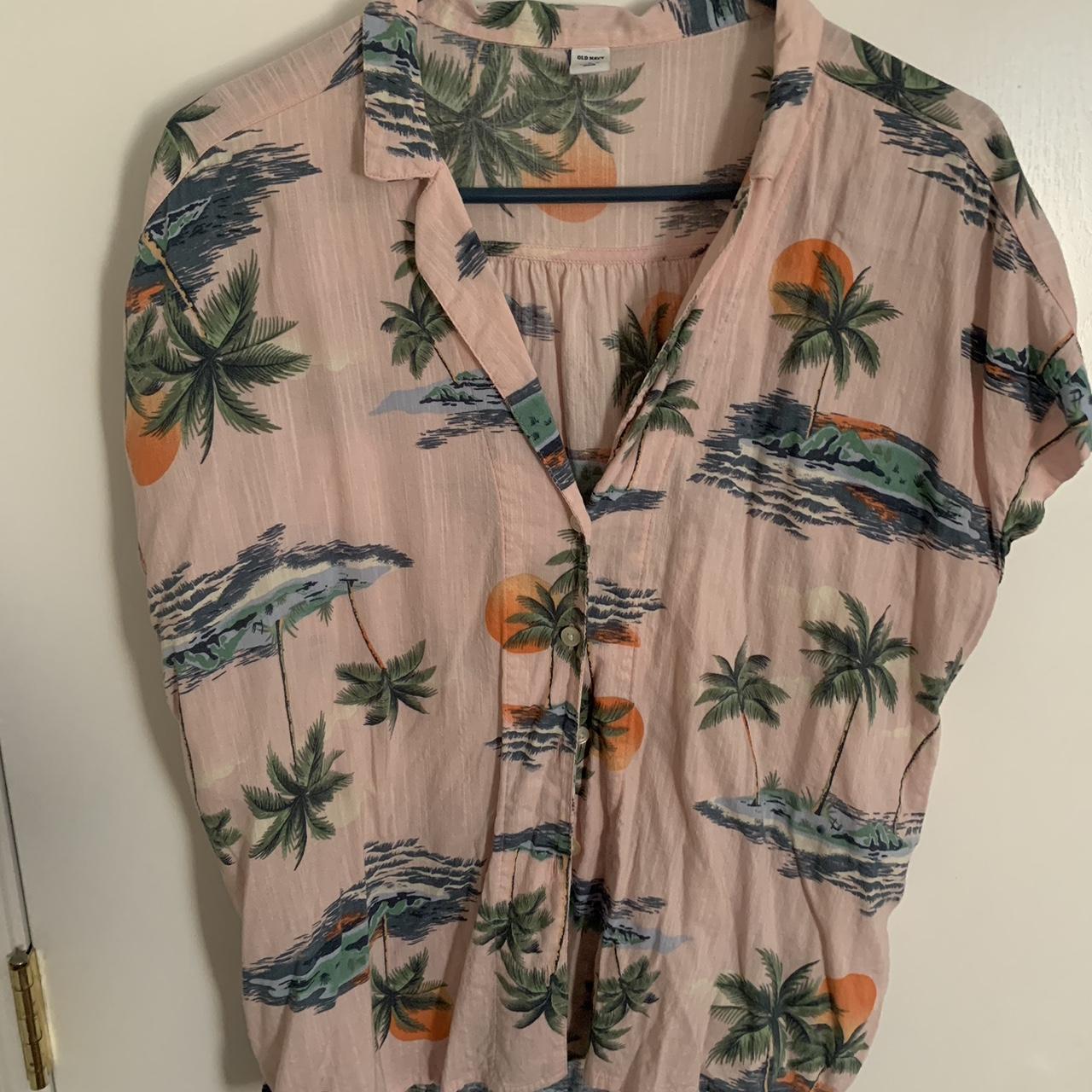 womens hawaiian shirts old navy