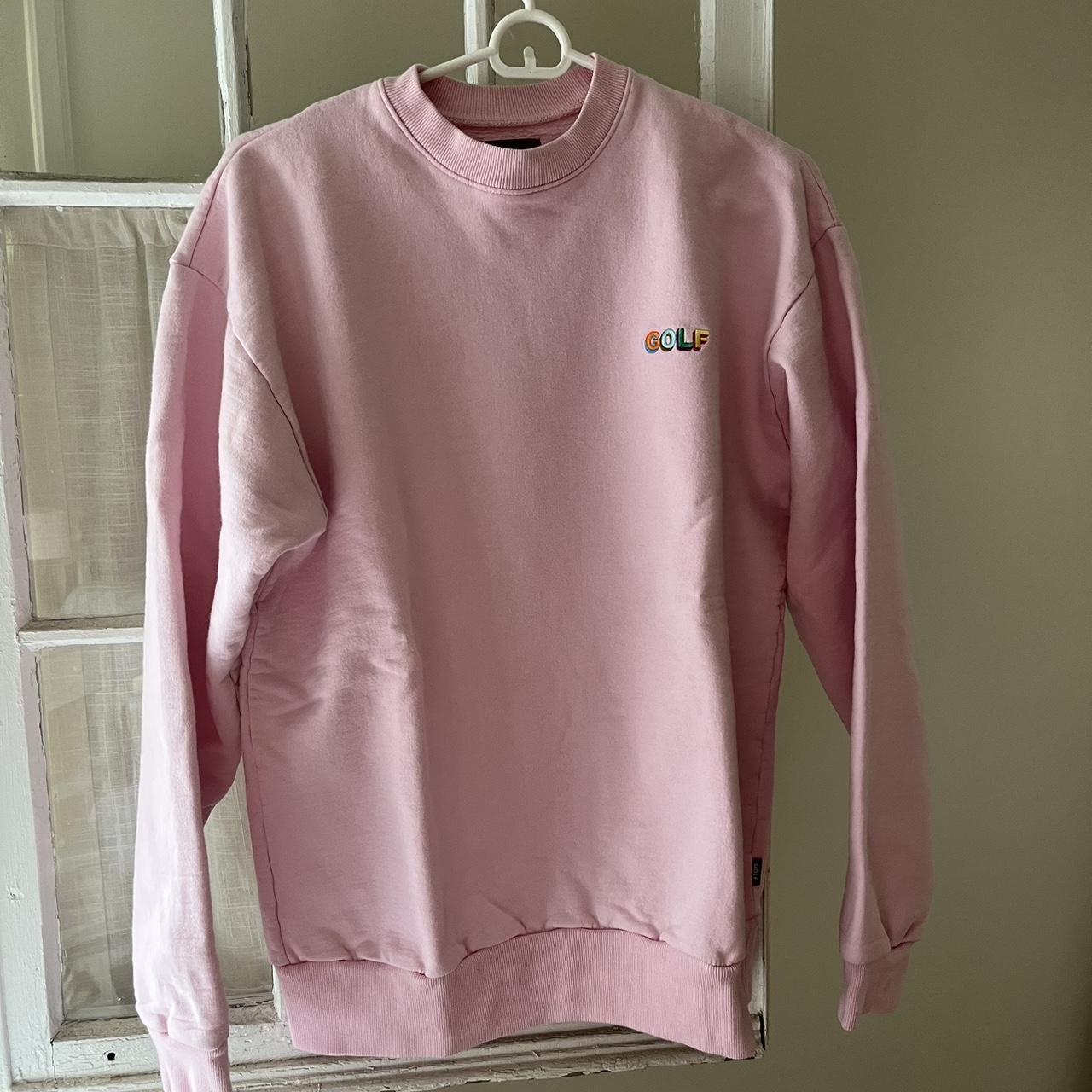 Golf wang best sale pink crewneck