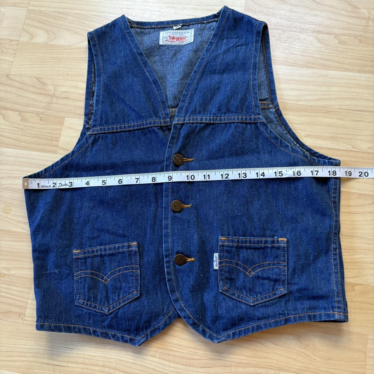 Levi's Men's Vest - Blue/Navy - M – 1970s Levi's … - image 7