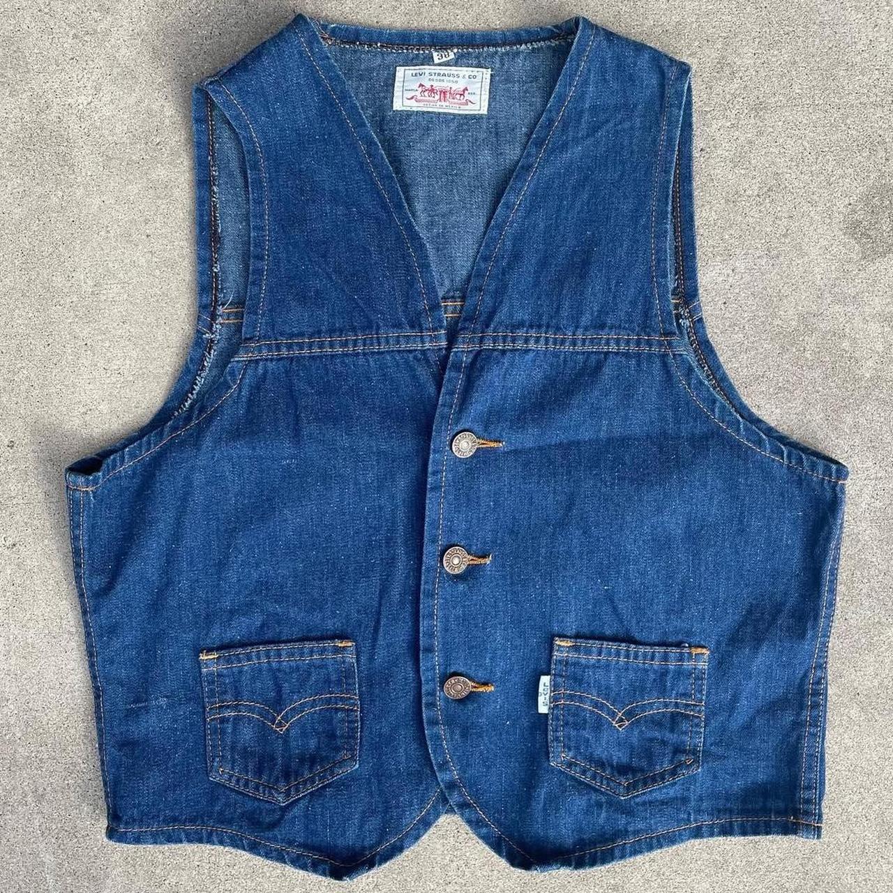Levi's Men's Vest - Blue/Navy - M – 1970s Levi's … - image 1