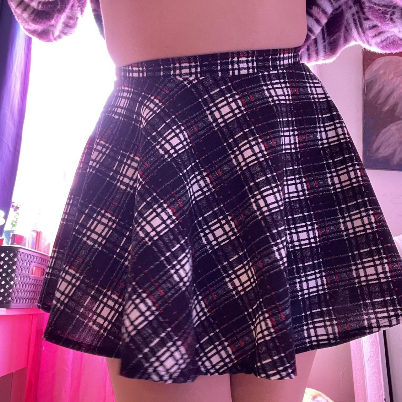 Flannel hotsell skater skirt