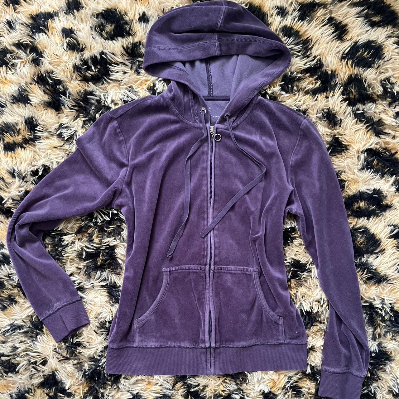 the cutest purple zip up size small , very comfy!... - Depop