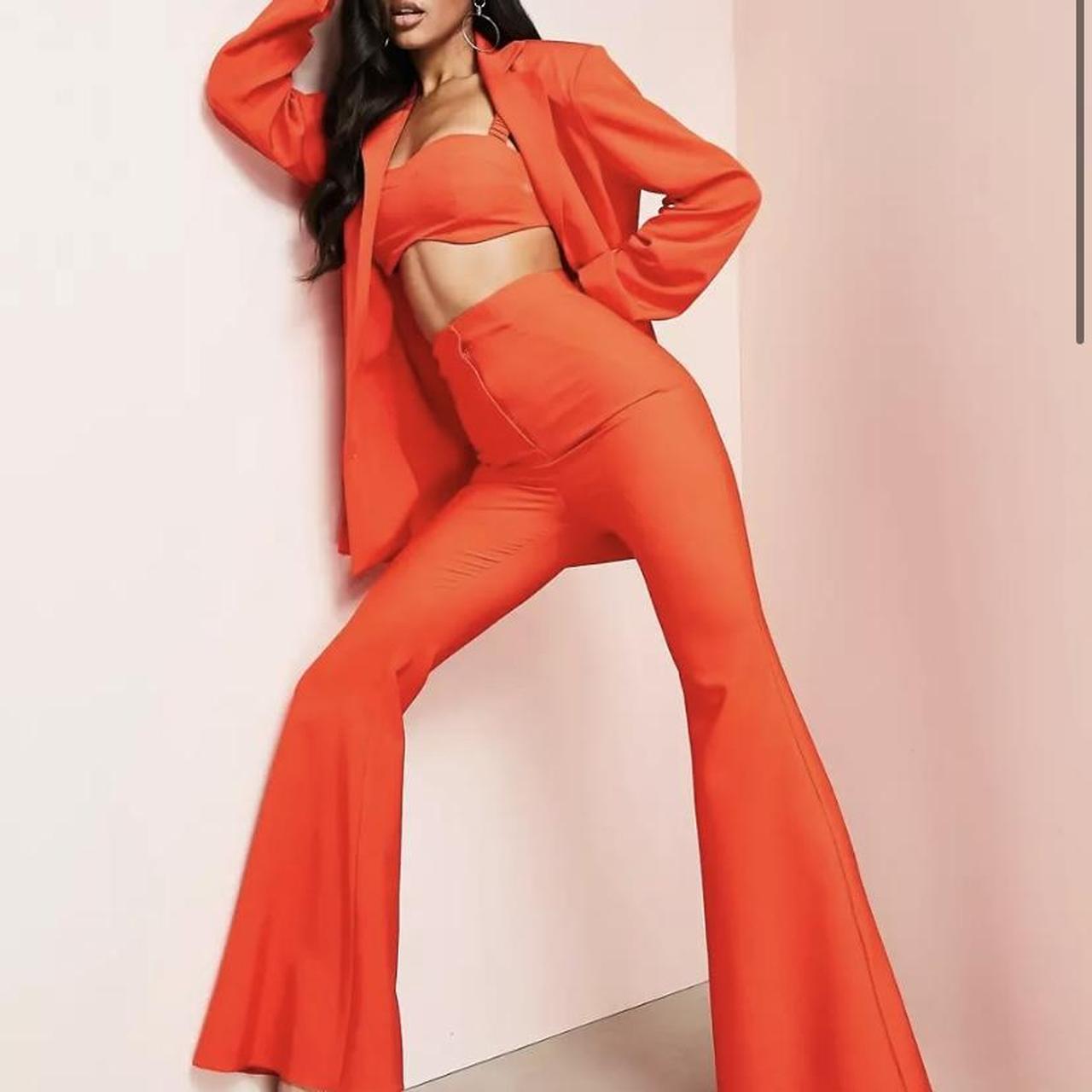 ASOS Luxe Co-ord flared suit pants in Depop