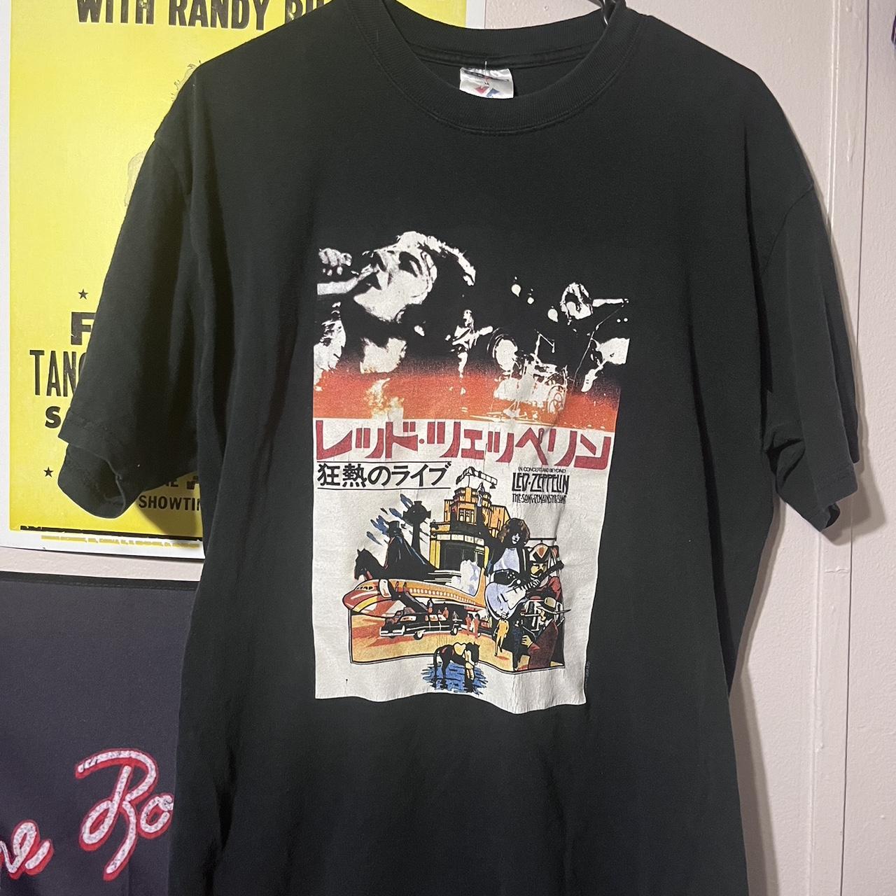 vintage led zeppelin japan tour tee #ledzeppelin... - Depop