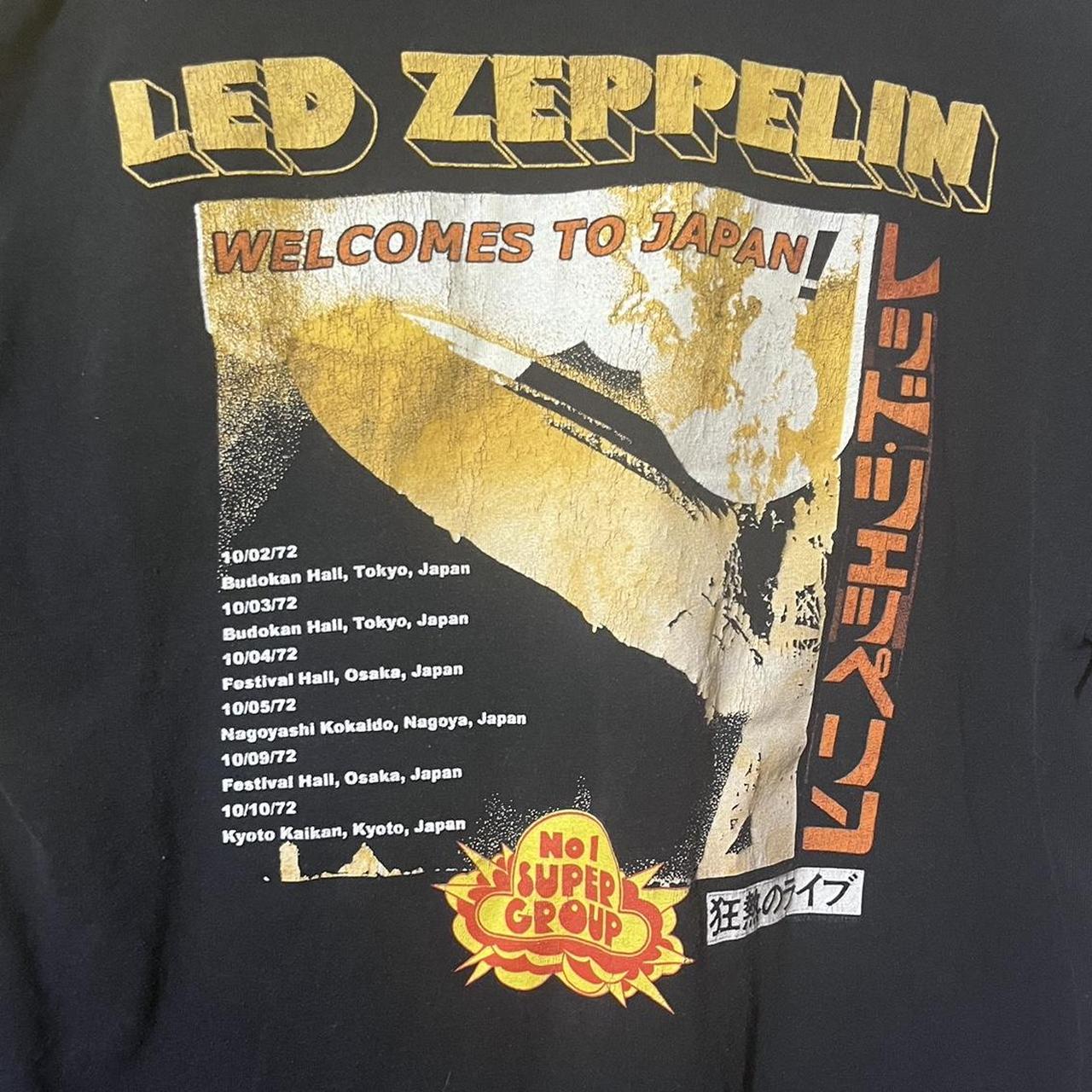 vintage led zeppelin japan tour tee #ledzeppelin... - Depop