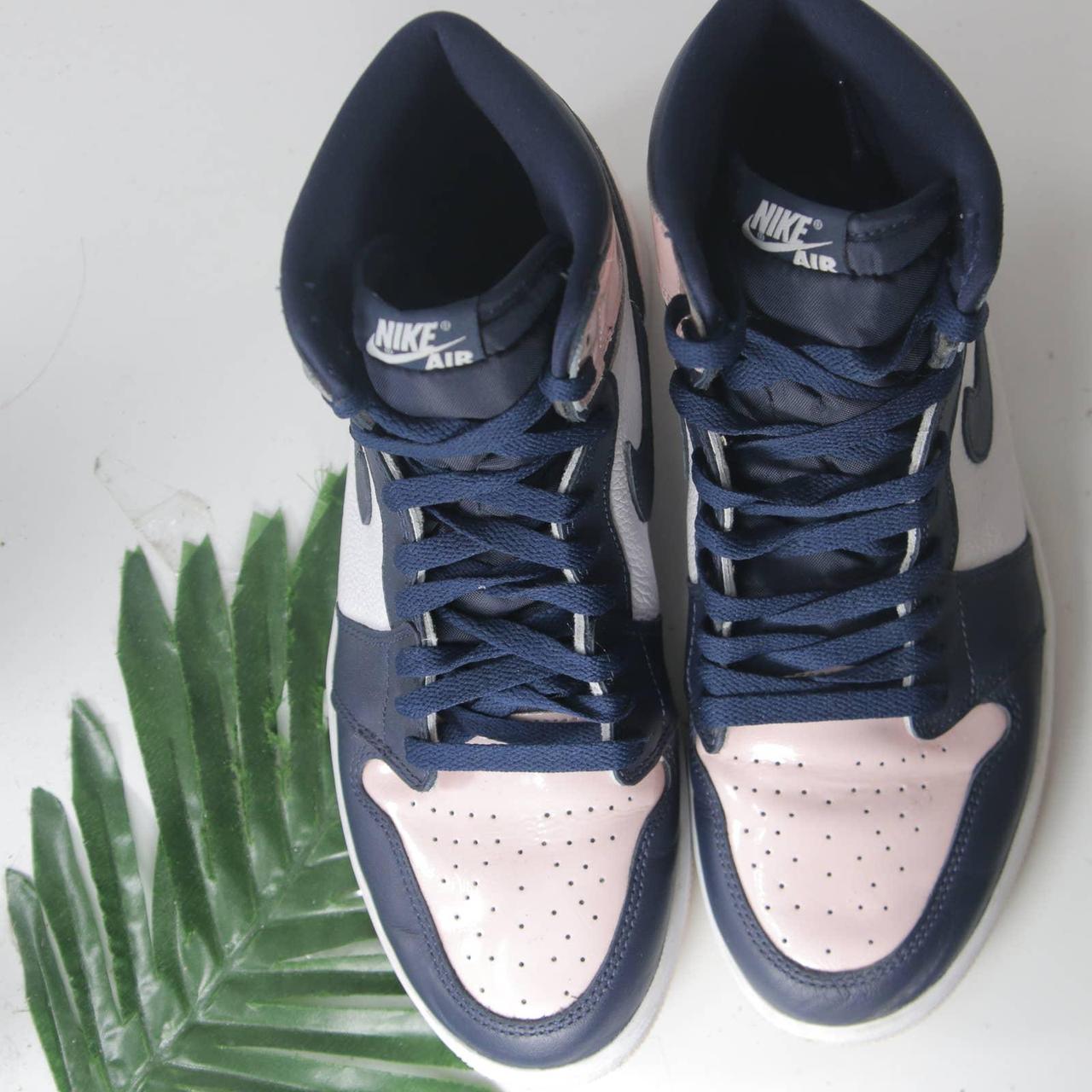 Name: Nike Air Jordan 1 Bubble Gum Pink NAvy 002160... - Depop