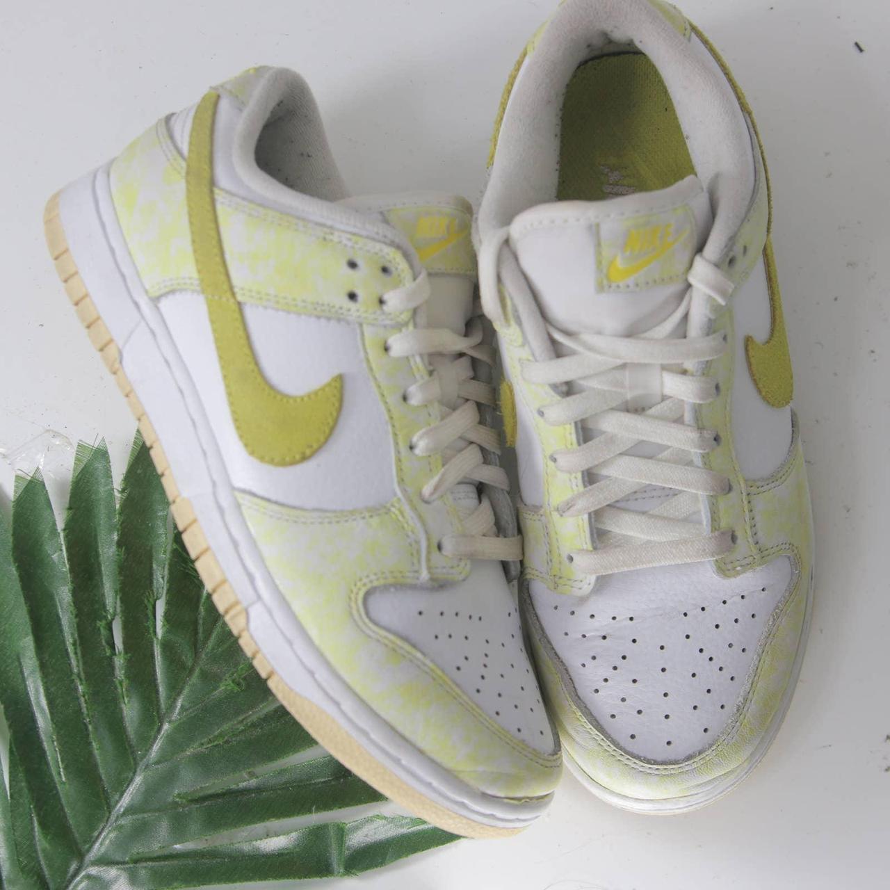 womens nike dunk low white yellow