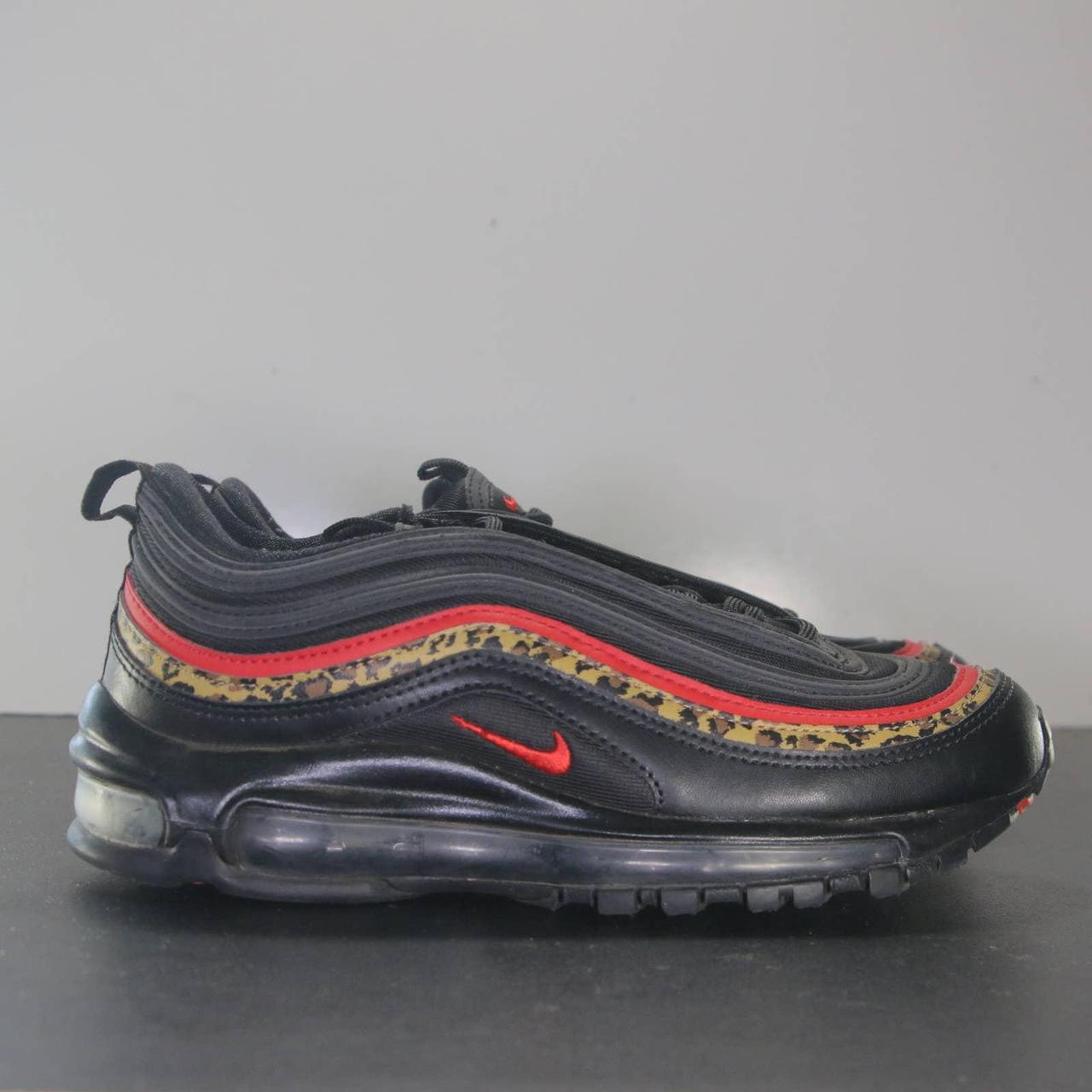 Air max 97 sneakers hotsell in black and leopard