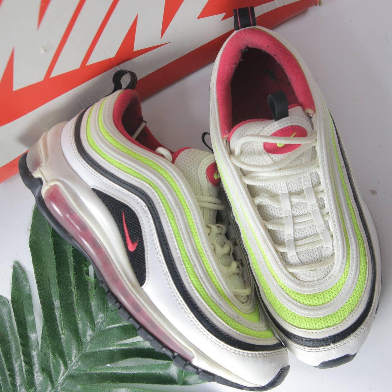 Air max 97 white cheap green red