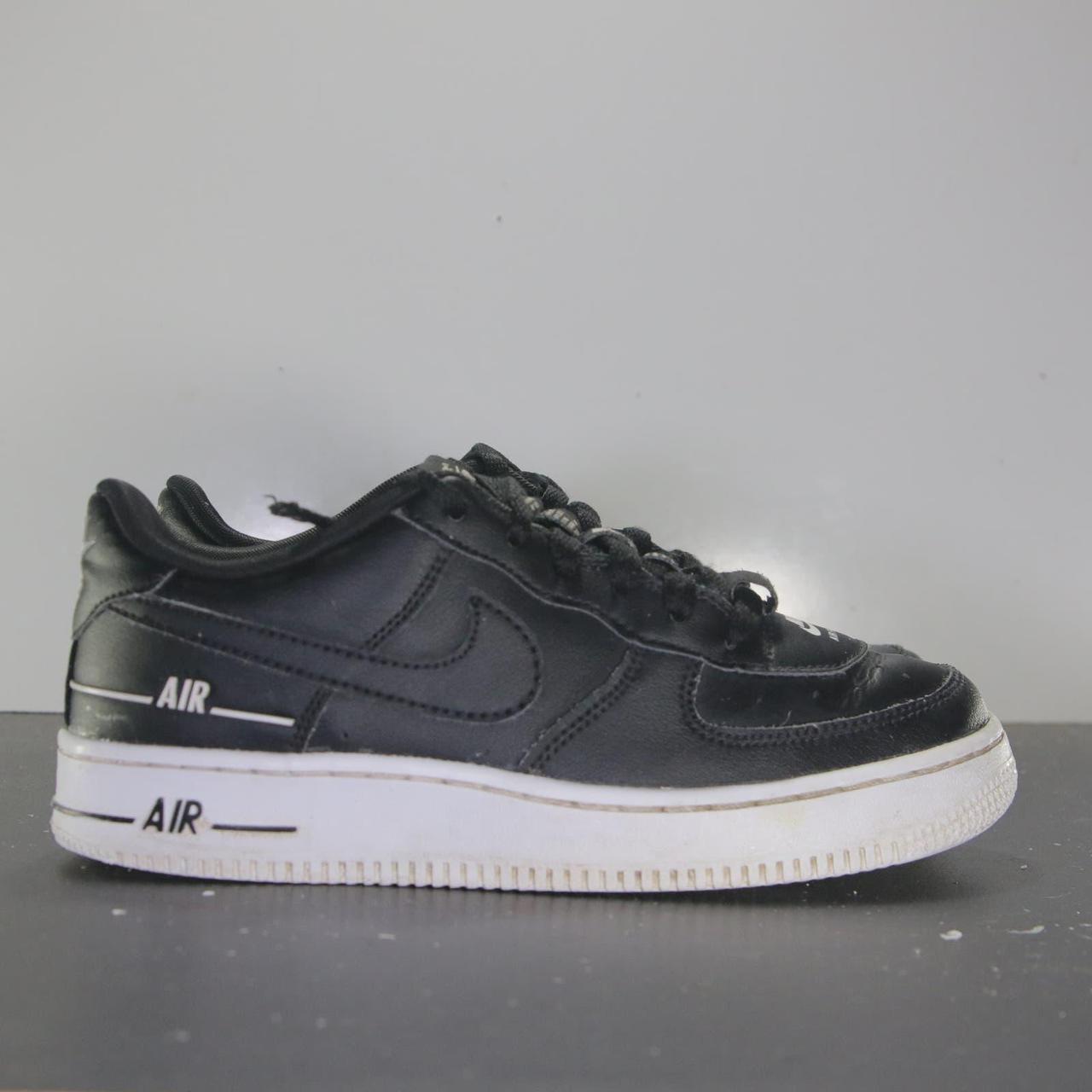 Women's nike black air outlet force 1 low trainers