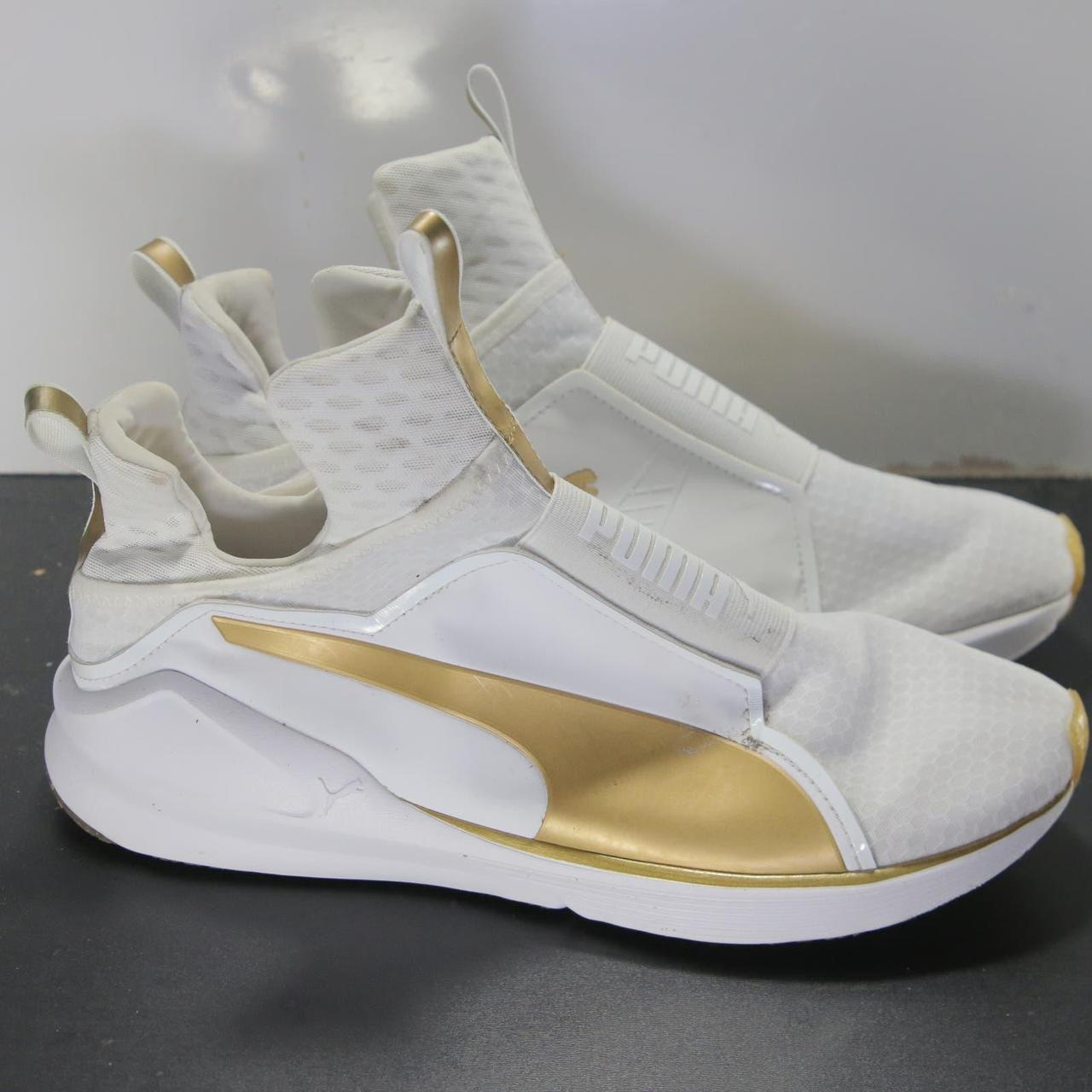 Puma fierce strap women's white hot sale and gold