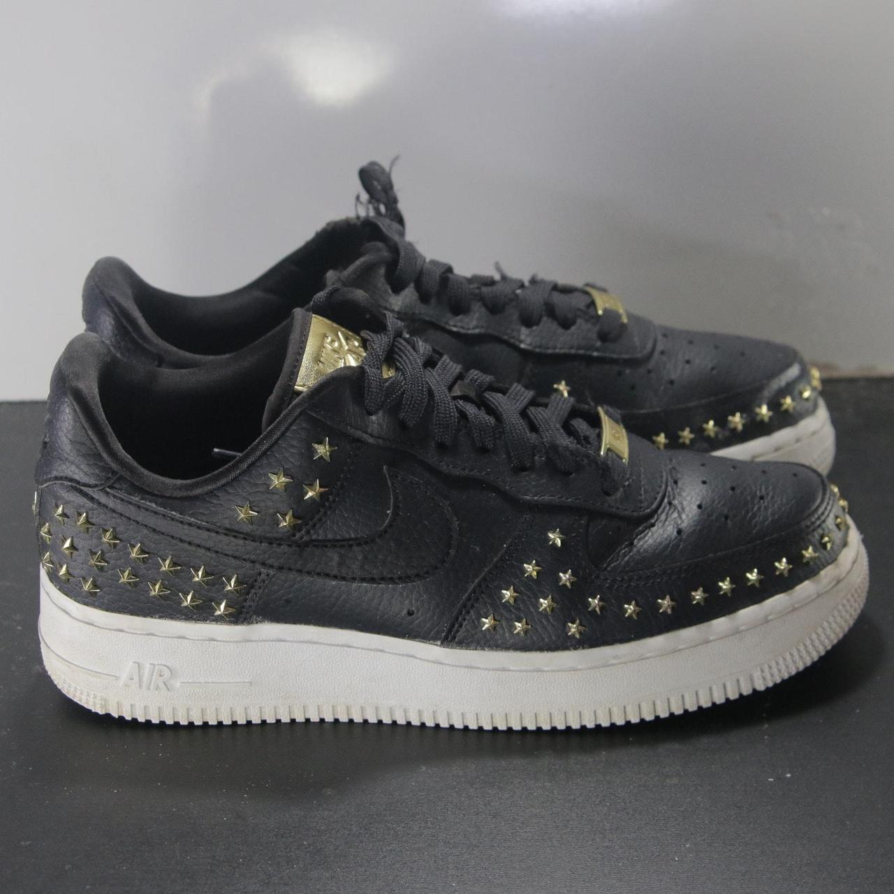 Nike air force star studded abject black