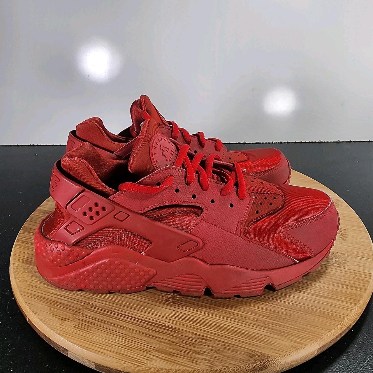 Nike Air Huarache Run Low Sz 7 Womens 009543 All Red. Depop