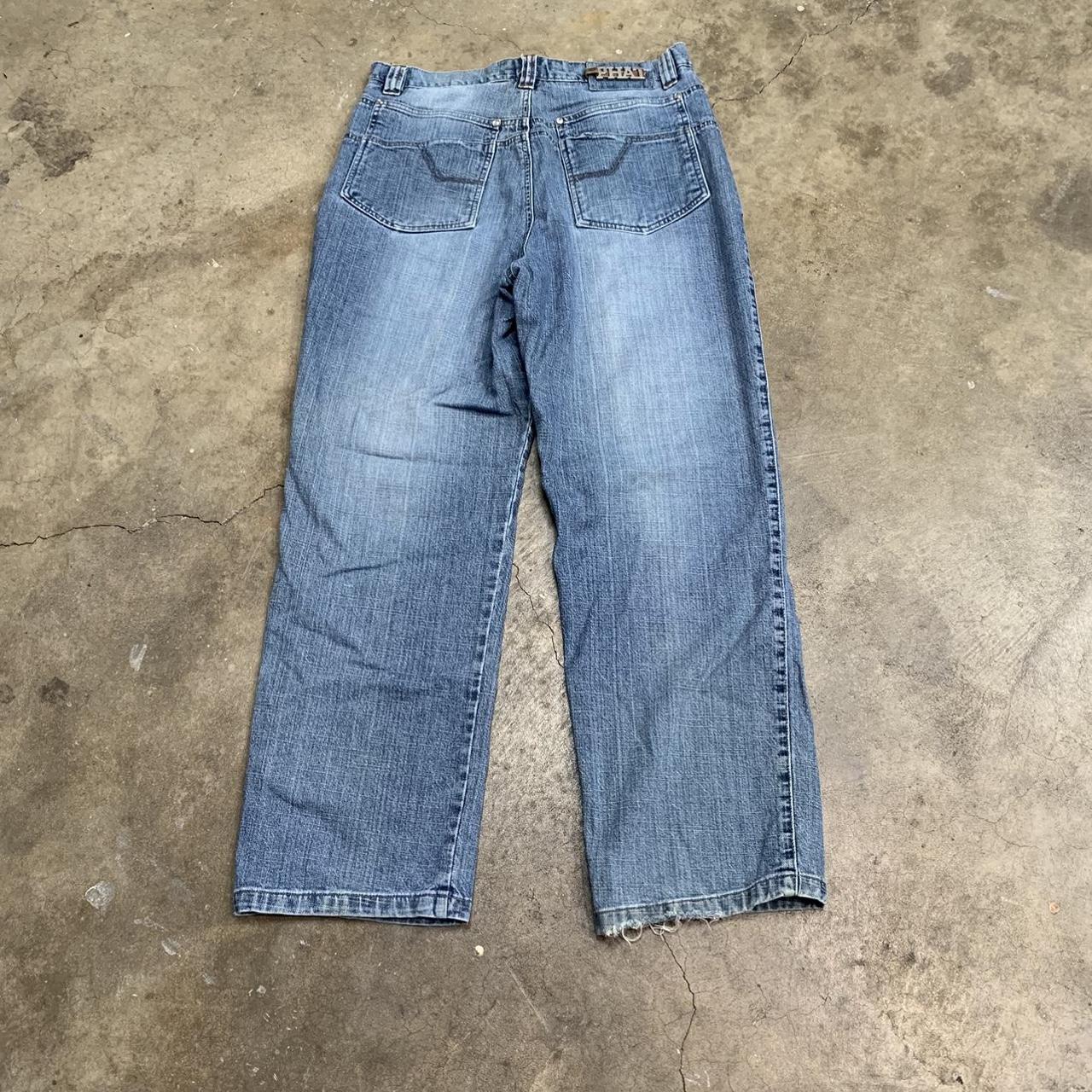 Y2K Phat Farm jeans in good condition Has some... - Depop