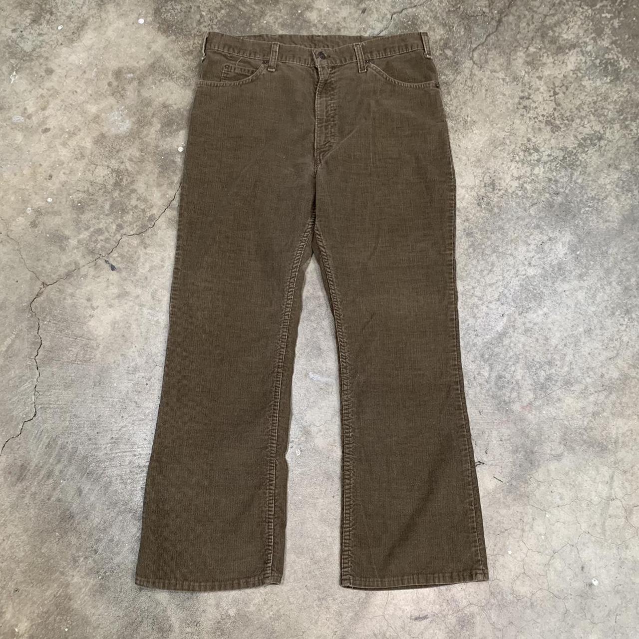 70s Corduroy Levi’s pants in good condition Light... - Depop