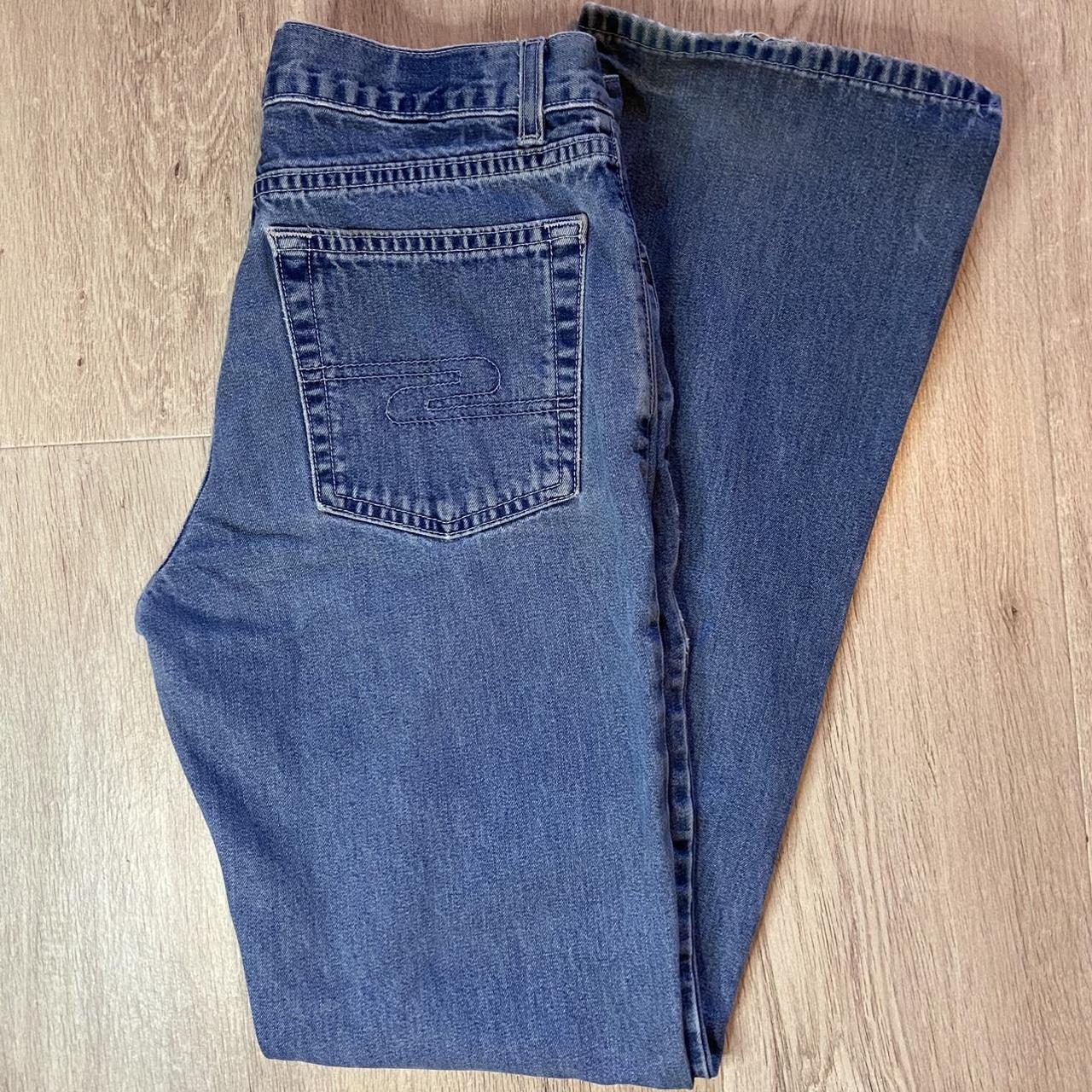 Levi's Women's Pink and Blue Jeans | Depop