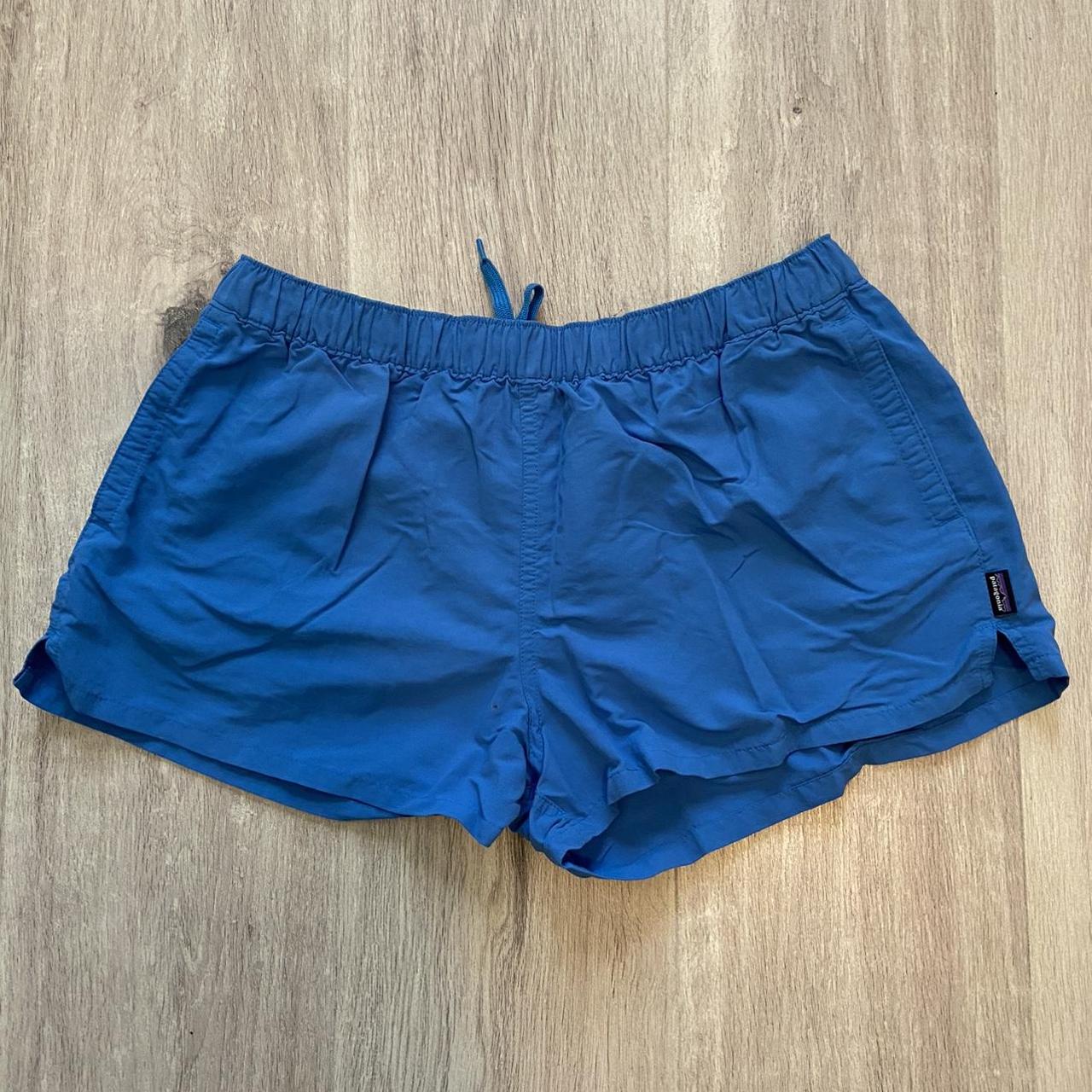 Patagonia Women's Blue Shorts Depop