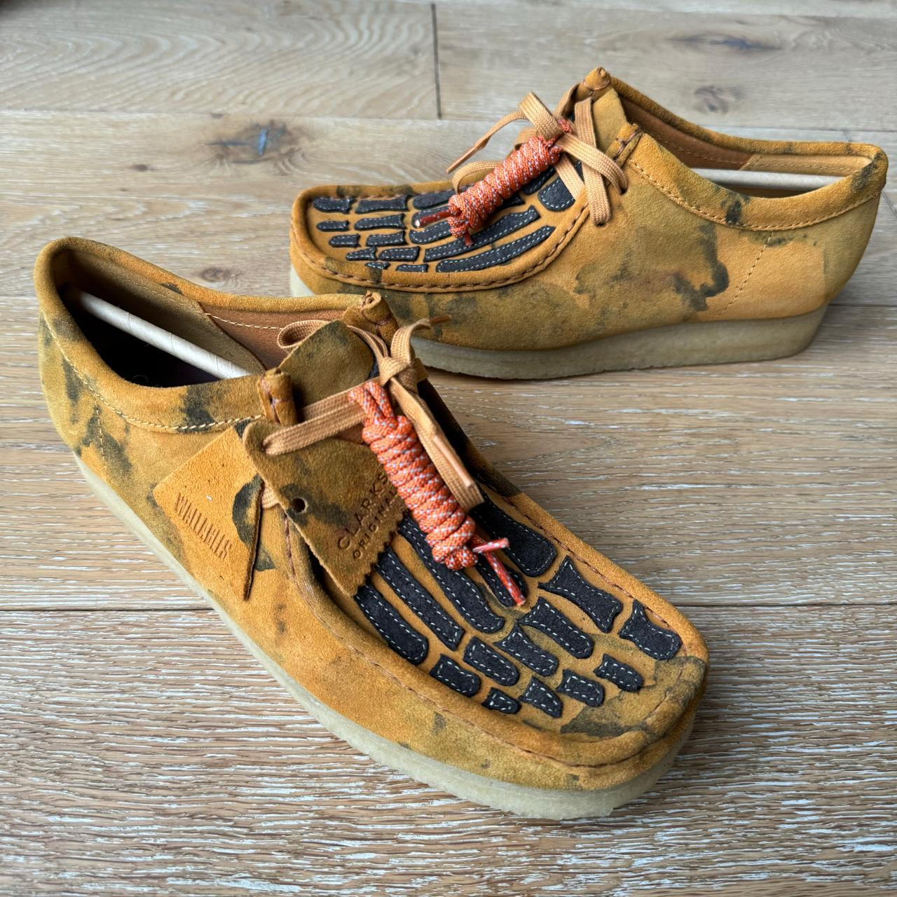 Vandy the Pink X Clarks Tumeric Camo Skeleton... - Depop