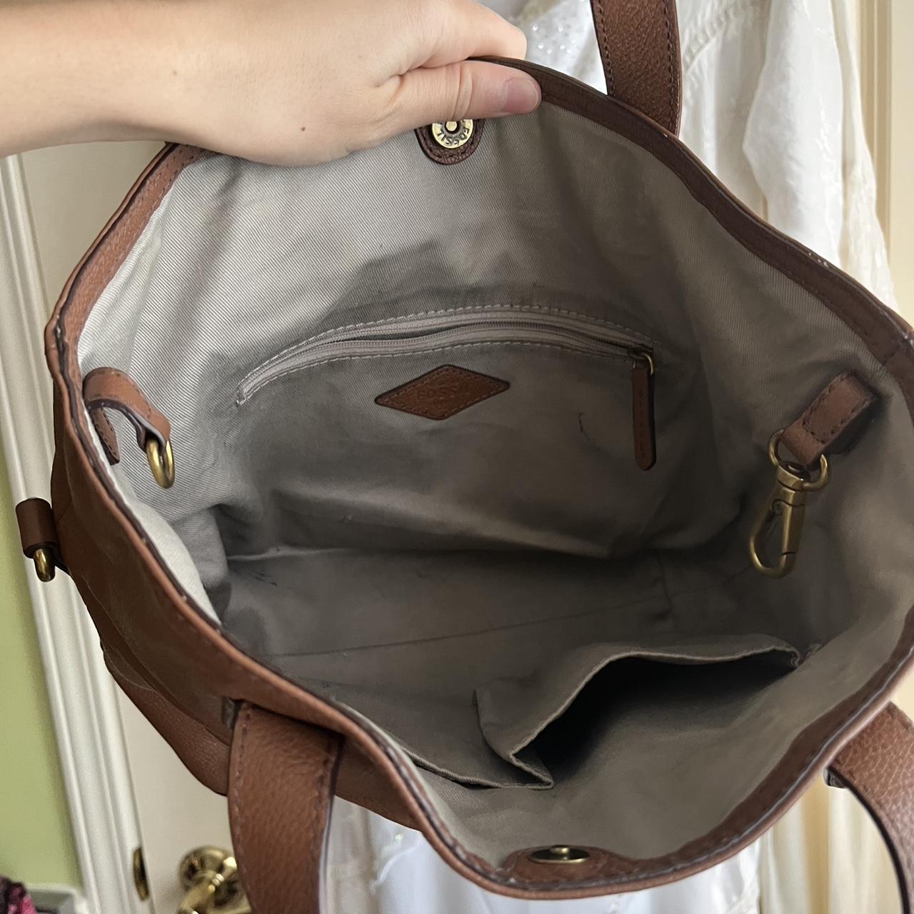 Fossil Women's Bag - Brown – Fossil Brown Leather… - image 5