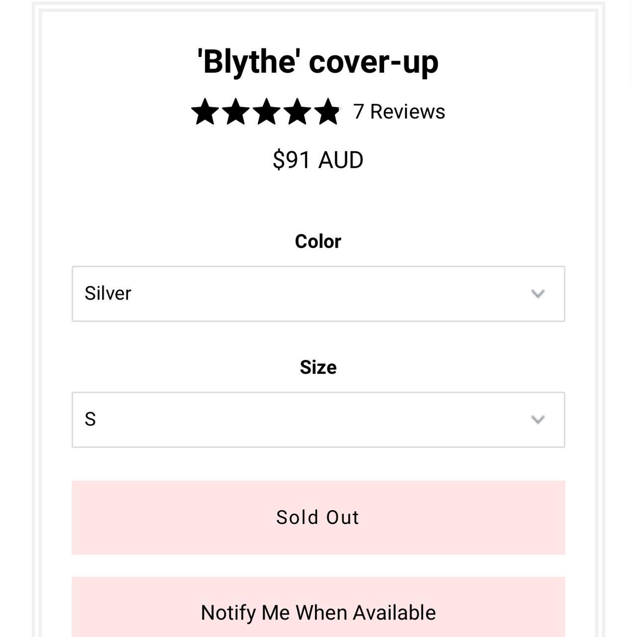 Blythe Cover Up Haute Swimwear, beach - Depop