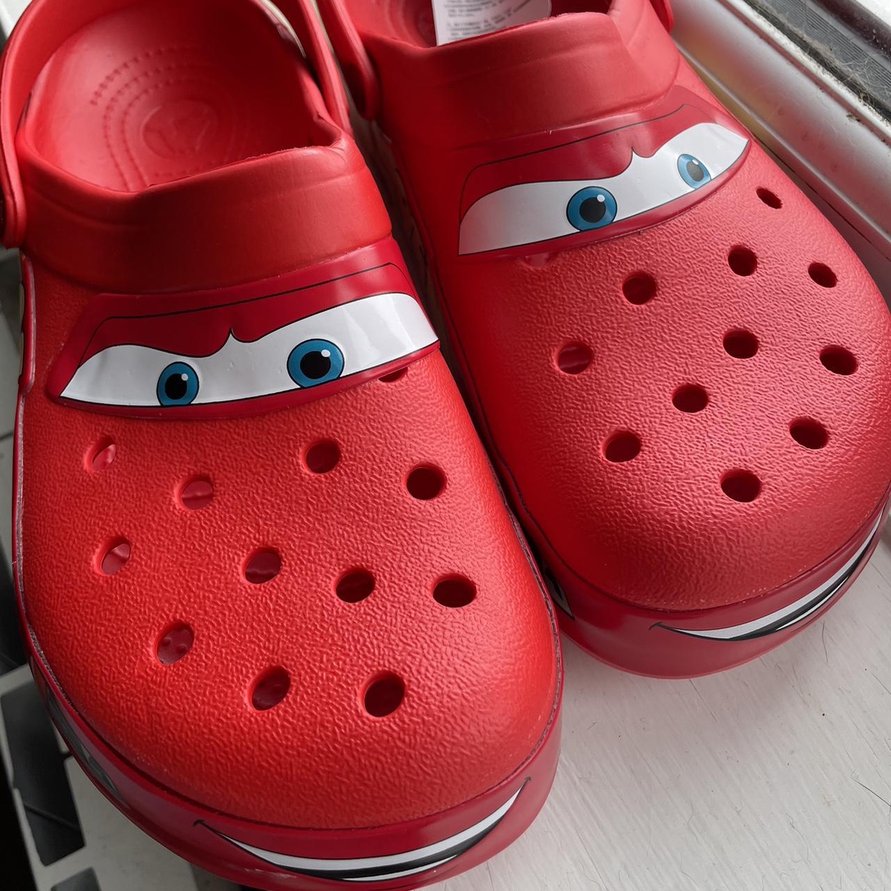 Lightning McQueen crocs men’s size 10. Brand new... Depop