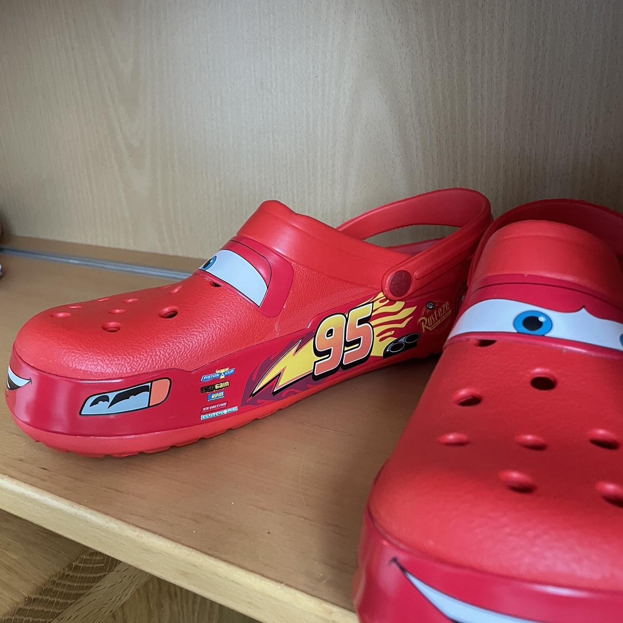 Lightning McQueen crocs men’s size 10. Brand new... - Depop